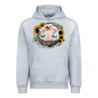 Heather Grey Hedgehog with Sunflower Urban Hoodie - Bettercallsaul