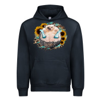 Navy Hedgehog with Sunflower Urban Hoodie - Bettercallsaul