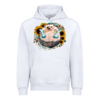 White Hedgehog with Sunflower Urban Hoodie - Bettercallsaul