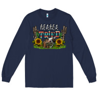 Navy mama tried1 Long Sleeve Tee - CowhideDigitalArt
