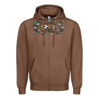 Chestnut for the love of the game soccer Zipper Hoodie - Jasminsmagicworld