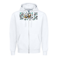 White for the love of the game soccer Zipper Hoodie - Jasminsmagicworld