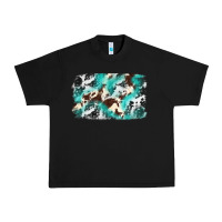 Black Cowhide Background Western Urban Heavy Tee - texasbilliewilder