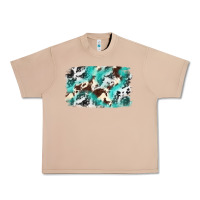 Burro Cowhide Background Western Urban Heavy Tee - texasbilliewilder