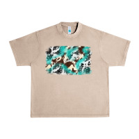 French Oak Cowhide Background Western Urban Heavy Tee - texasbilliewilder