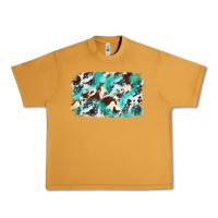 Peanut Butter Cowhide Background Western Urban Heavy Tee - texasbilliewilder