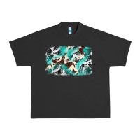 Pigment Black Cowhide Background Western Urban Heavy Tee - texasbilliewilder