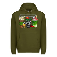 Army Green soccer coffee cups bbs Premium Hoodie - BundleAndBundleShop