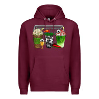 Burgundy soccer coffee cups bbs Premium Hoodie - BundleAndBundleShop
