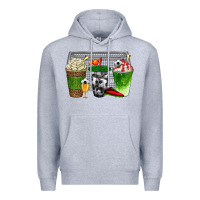 Heather Grey soccer coffee cups bbs Premium Hoodie - BundleAndBundleShop