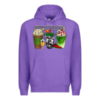 Purple soccer coffee cups bbs Premium Hoodie - BundleAndBundleShop