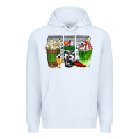 White soccer coffee cups bbs Premium Hoodie - BundleAndBundleShop