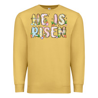 Antique Gold he is risen Premium Sweatshirt - MaliasSmallBusiness