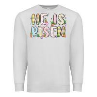 Dove Grey he is risen Premium Sweatshirt - MaliasSmallBusiness