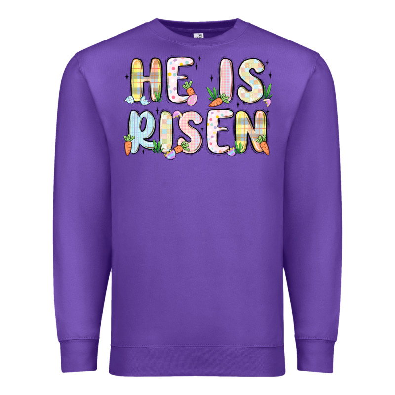 He Is Risen Premium Sweatshirt by MaliasSmallBusiness | Teevron