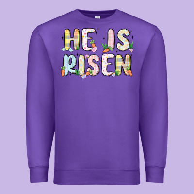 He Is Risen Premium Sweatshirt Designed By Maliassmallbusiness