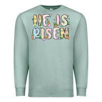 Seafoam he is risen Premium Sweatshirt - MaliasSmallBusiness