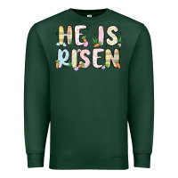 Sports Green he is risen Premium Sweatshirt - MaliasSmallBusiness