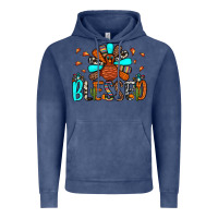 Vintage Denim blessed turkey Vintage Hoodie - JahusDesignShop