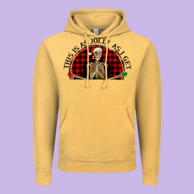 Vintage Hoodie this is as jolly  as i get