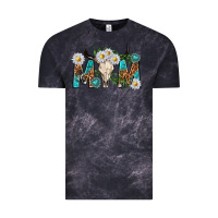 Cloud Black mom with bull skull Vintage Tee - texasbilliewilder