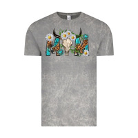 Cloud Rock mom with bull skull Vintage Tee - texasbilliewilder