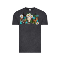 Vintage Black mom with bull skull Vintage Tee - texasbilliewilder