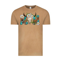 Vintage Camel mom with bull skull Vintage Tee - texasbilliewilder