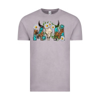 Vintage Zinc mom with bull skull Vintage Tee - texasbilliewilder