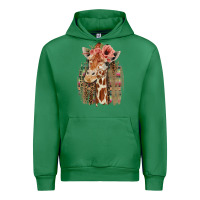 Emerald Giraffe with Floral Urban Hoodie - Bettercallsaul