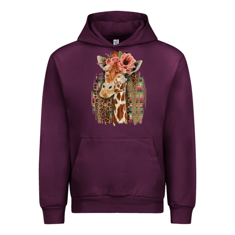 Giraffe With Floral Urban Hoodie by Bettercallsaul | Teevron