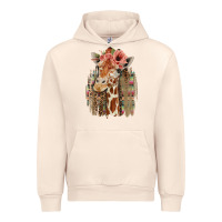 Sandshell Giraffe with Floral Urban Hoodie - Bettercallsaul
