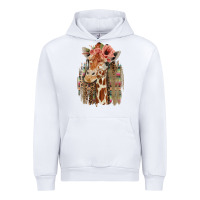 White Giraffe with Floral Urban Hoodie - Bettercallsaul