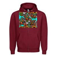 Burgundy rodeo cowboy tumbler Zipper Hoodie - JahusDesignShop