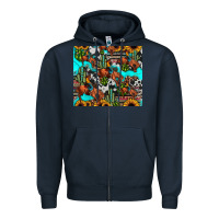 Navy rodeo cowboy tumbler Zipper Hoodie - JahusDesignShop