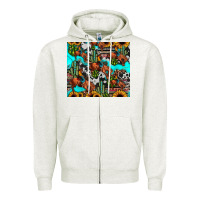 Oatmeal Heather rodeo cowboy tumbler Zipper Hoodie - JahusDesignShop