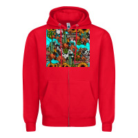 Red rodeo cowboy tumbler Zipper Hoodie - JahusDesignShop