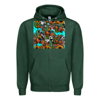 Sports Green rodeo cowboy tumbler Zipper Hoodie - JahusDesignShop