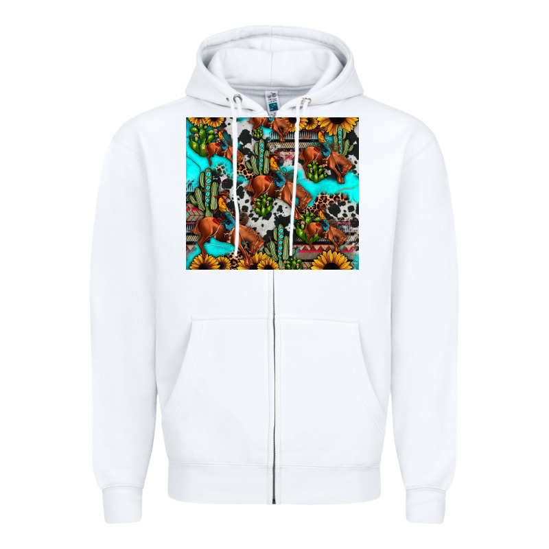 Rodeo Cowboy Tumbler Zipper Hoodie by JahusDesignShop | Teevron