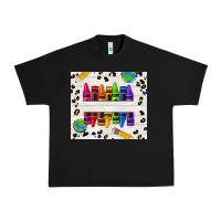 Black Personalized Crayons Urban Heavy Tee - texasbilliewilder