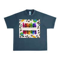 Midnight Navy Personalized Crayons Urban Heavy Tee - texasbilliewilder