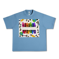 Pebble Blue Personalized Crayons Urban Heavy Tee - texasbilliewilder