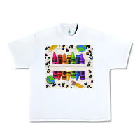White Personalized Crayons Urban Heavy Tee - texasbilliewilder