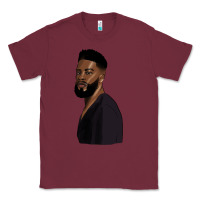 Burgundy african men Classic Tee - HRA Design Shop