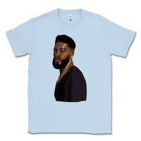 Dusty Blue african men Classic Tee - HRA Design Shop