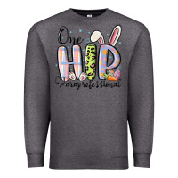 Charcoal Heather one hip paraprofessional Premium Sweatshirt - MaliasSmallBusiness