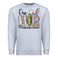 Heather Grey one hip paraprofessional Premium Sweatshirt - MaliasSmallBusiness
