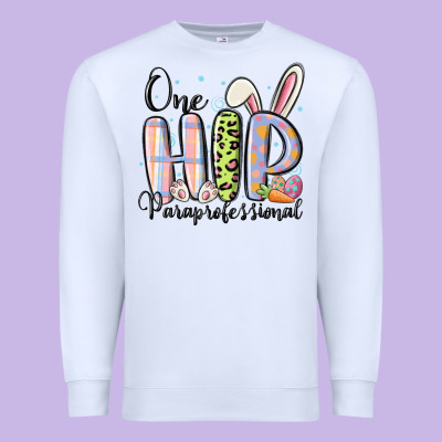 One Hip Paraprofessional Premium Sweatshirt Designed By Maliassmallbusiness