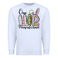 White one hip paraprofessional Premium Sweatshirt - MaliasSmallBusiness