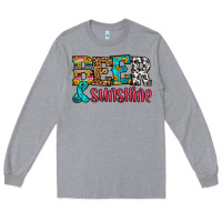 Heather Grey beer and sunshine Long Sleeve Tee - HRA Design Shop